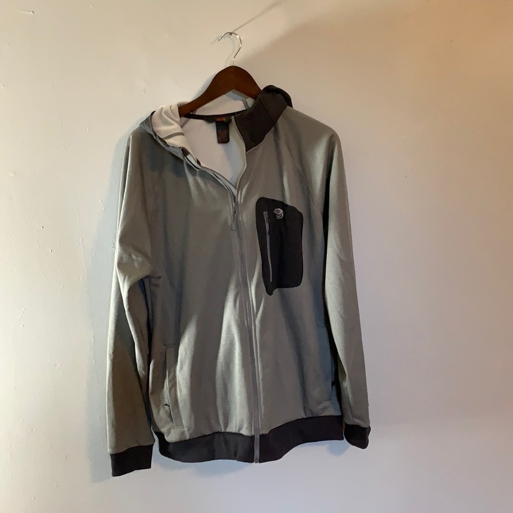 Mountain Hardwear men’s zip fleece hoodie size XL.